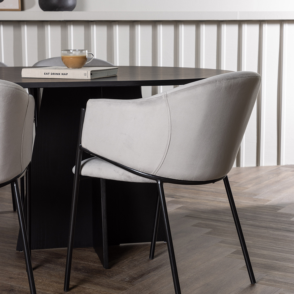Spisegruppe Venture Home Bootcut med 6 stk Evelina Stoler