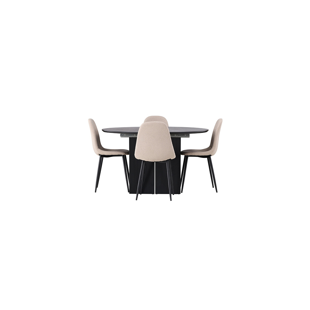 Spisegruppe Venture Home Matilda med 4 Polar Stoler