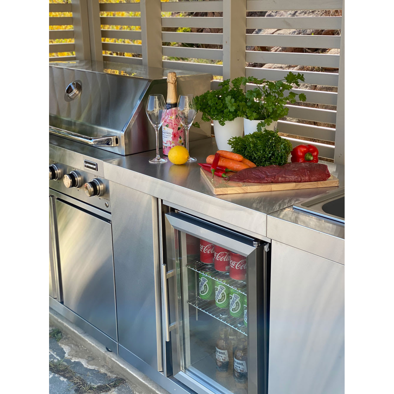 Frittstående Utekjøkken Myoutdoorkitchen Stainless Collection Sacramento