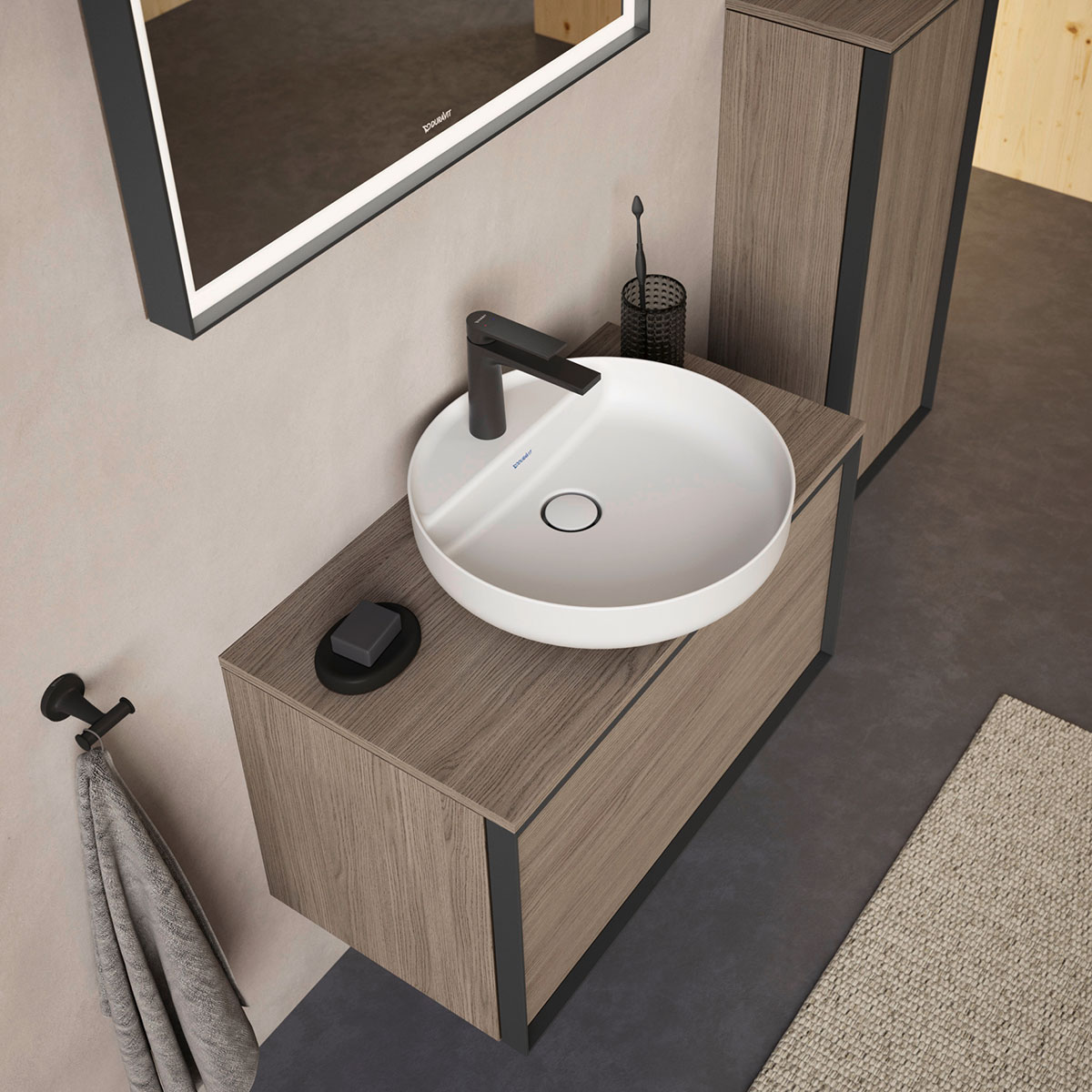 Servant Duravit Vitrium med Hylle 460 mm