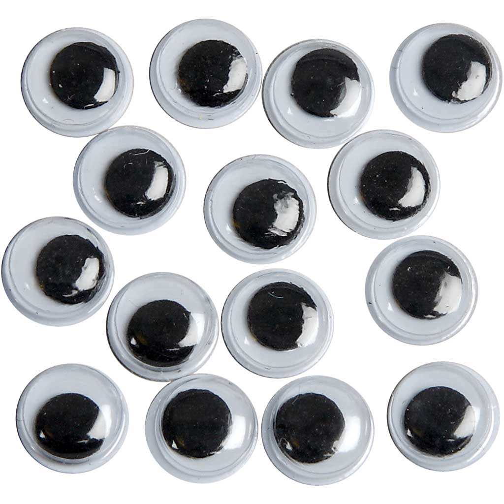 Rullögon, ej självhäftande, Dia. 8 mm, 40 st./ 1 förp. Diameter: 8 mm, 40 st