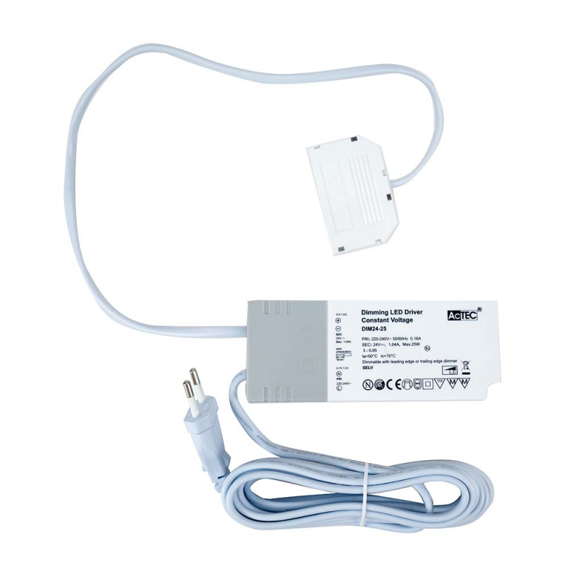 Driver Beslag Design Triac 24V/100W Micro24 6-ansl. Dimbar