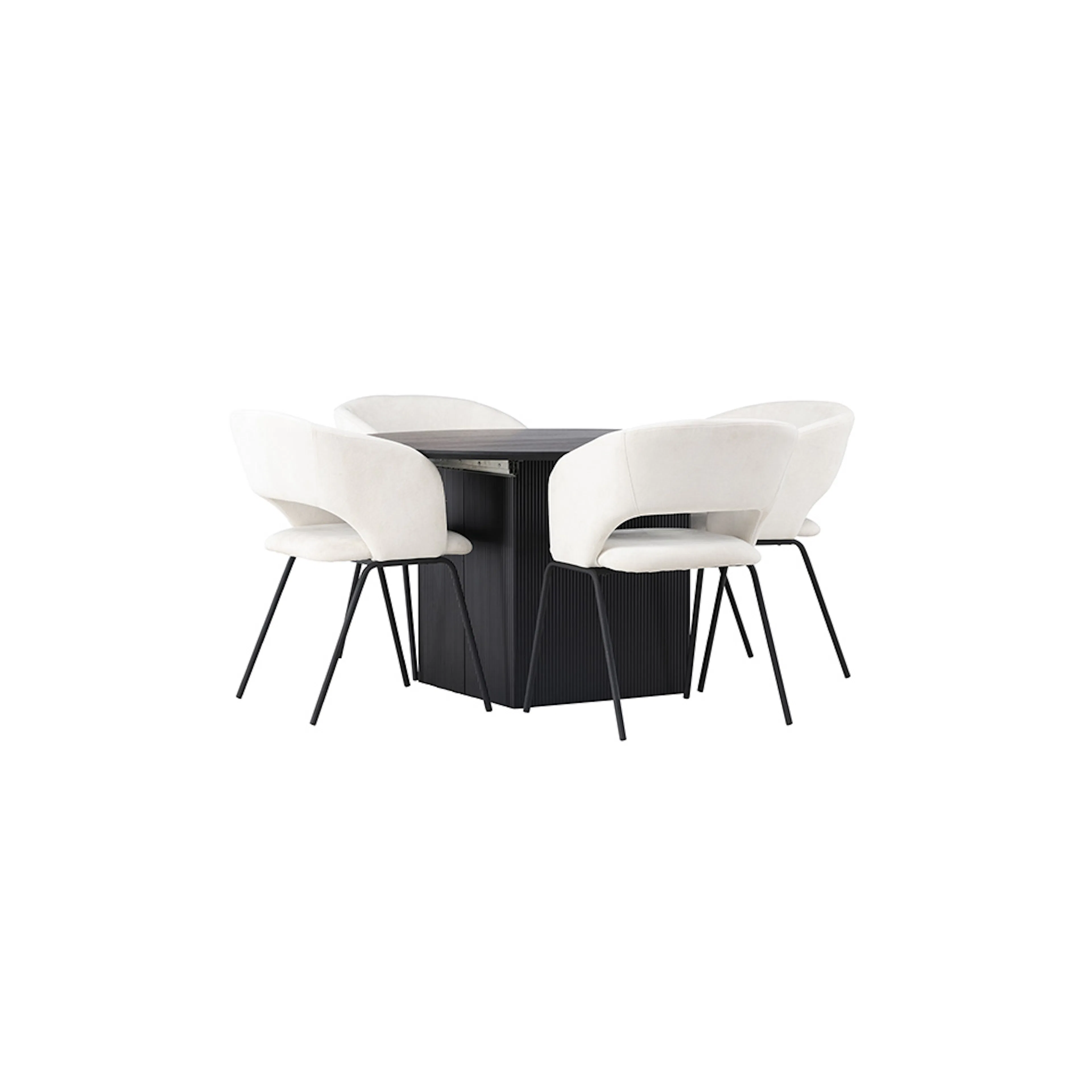 Spisegruppe Venture Home Matilda med 4 Day Stoler