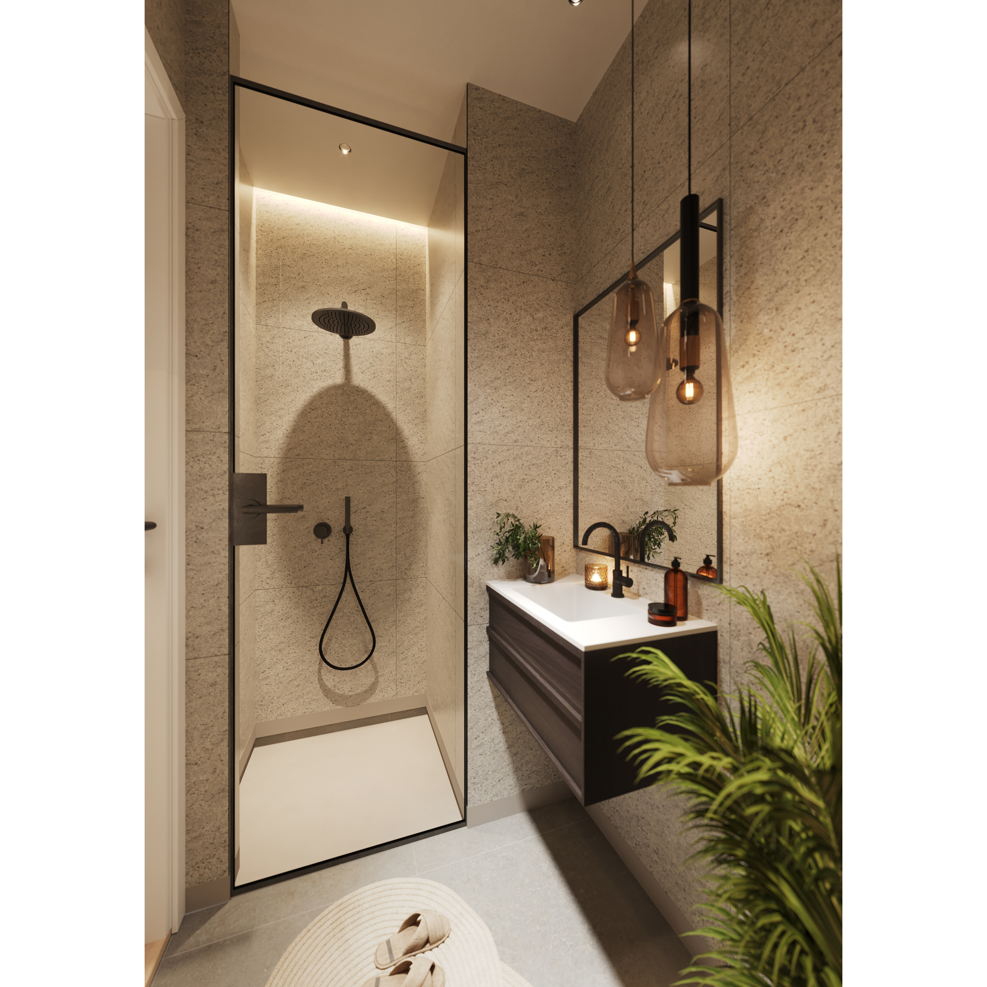 Baderomspanel Fibo 4250-M6060 Pebble Granite