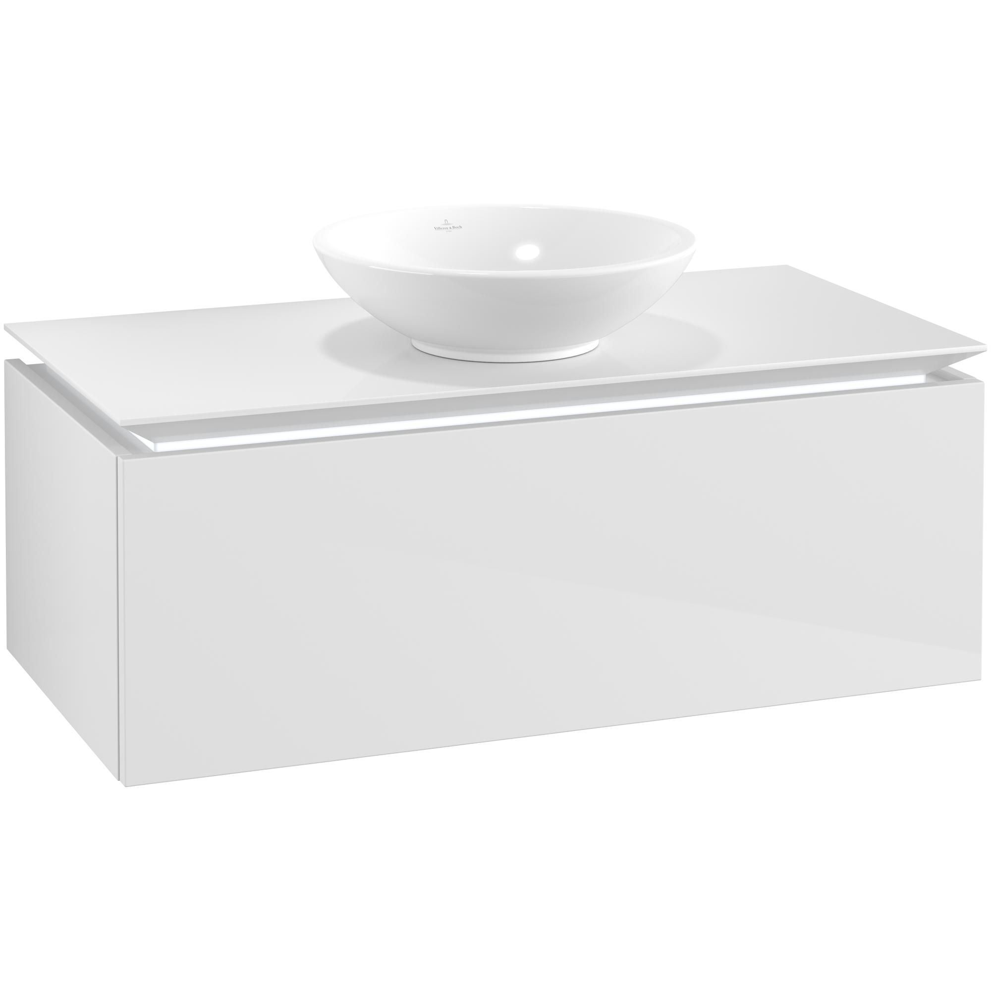 Tvättställsskåp Villeroy & Boch Legato Kompakt 1000 med 1 Låda för Ytmonterat Tvättställ