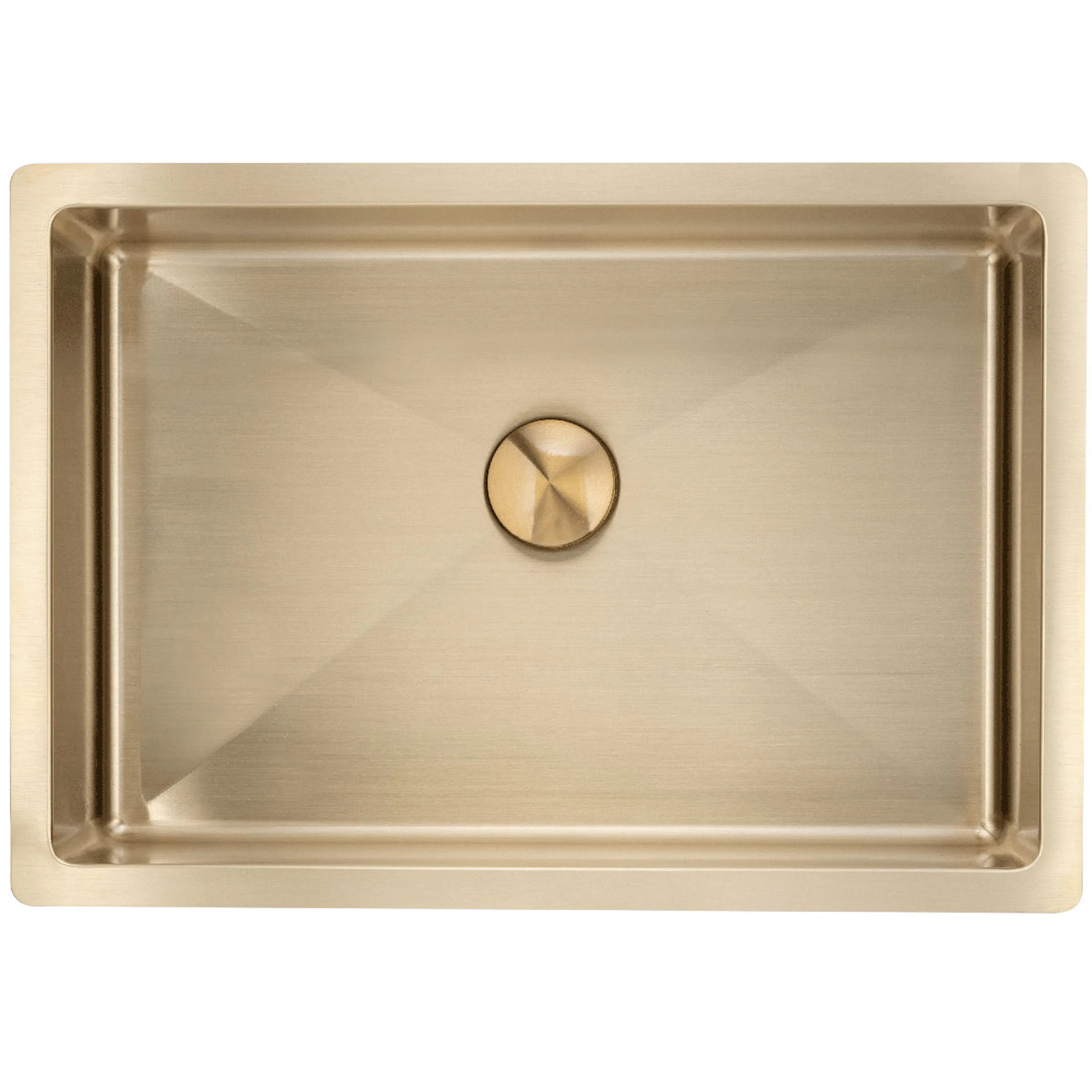 Lavabo Low håndvask m/bundventil, PVD messing Messing