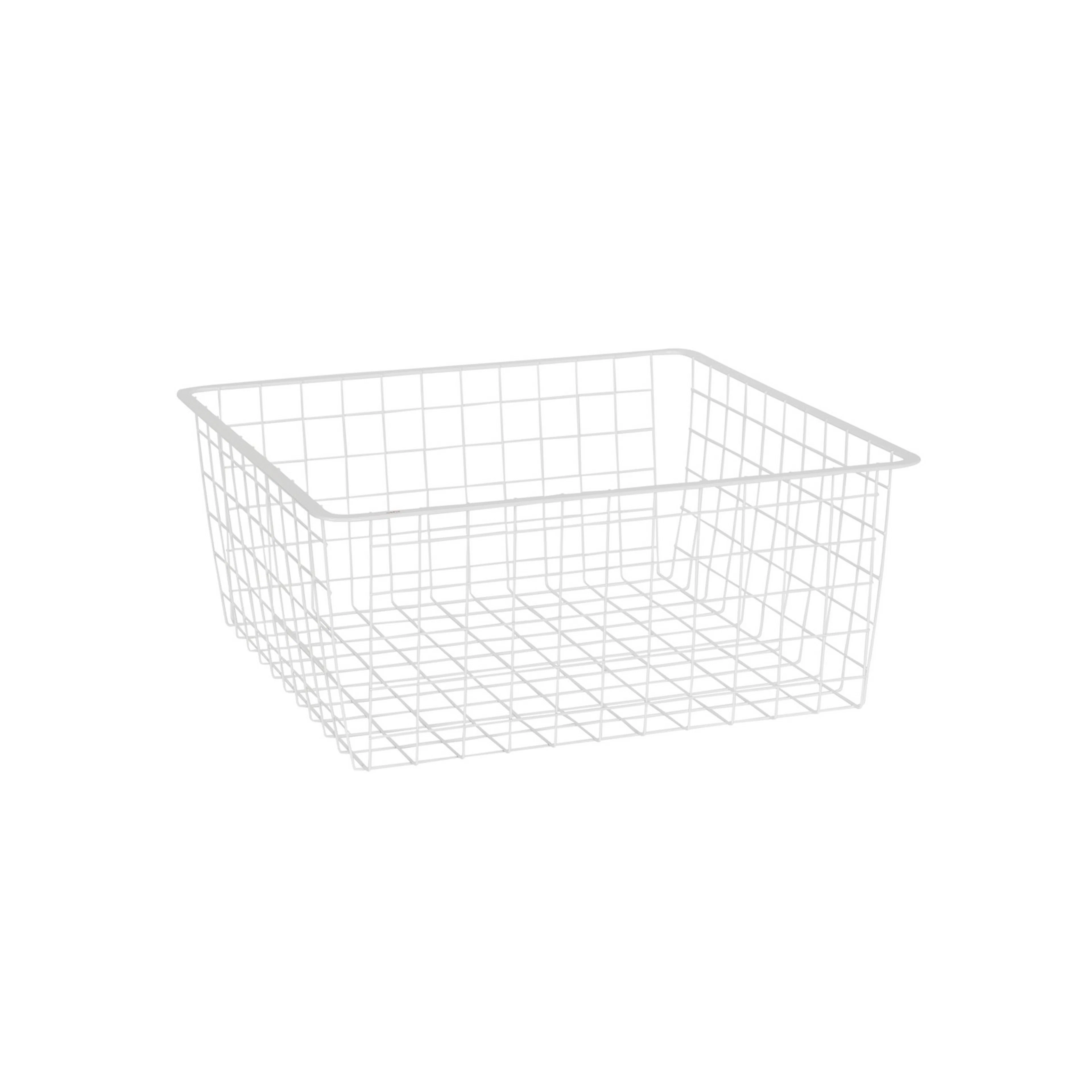 TRÅDKURV UTTREKSRAM 45X40X8 HV Hvit, BxDxH: 427x427x185 mm