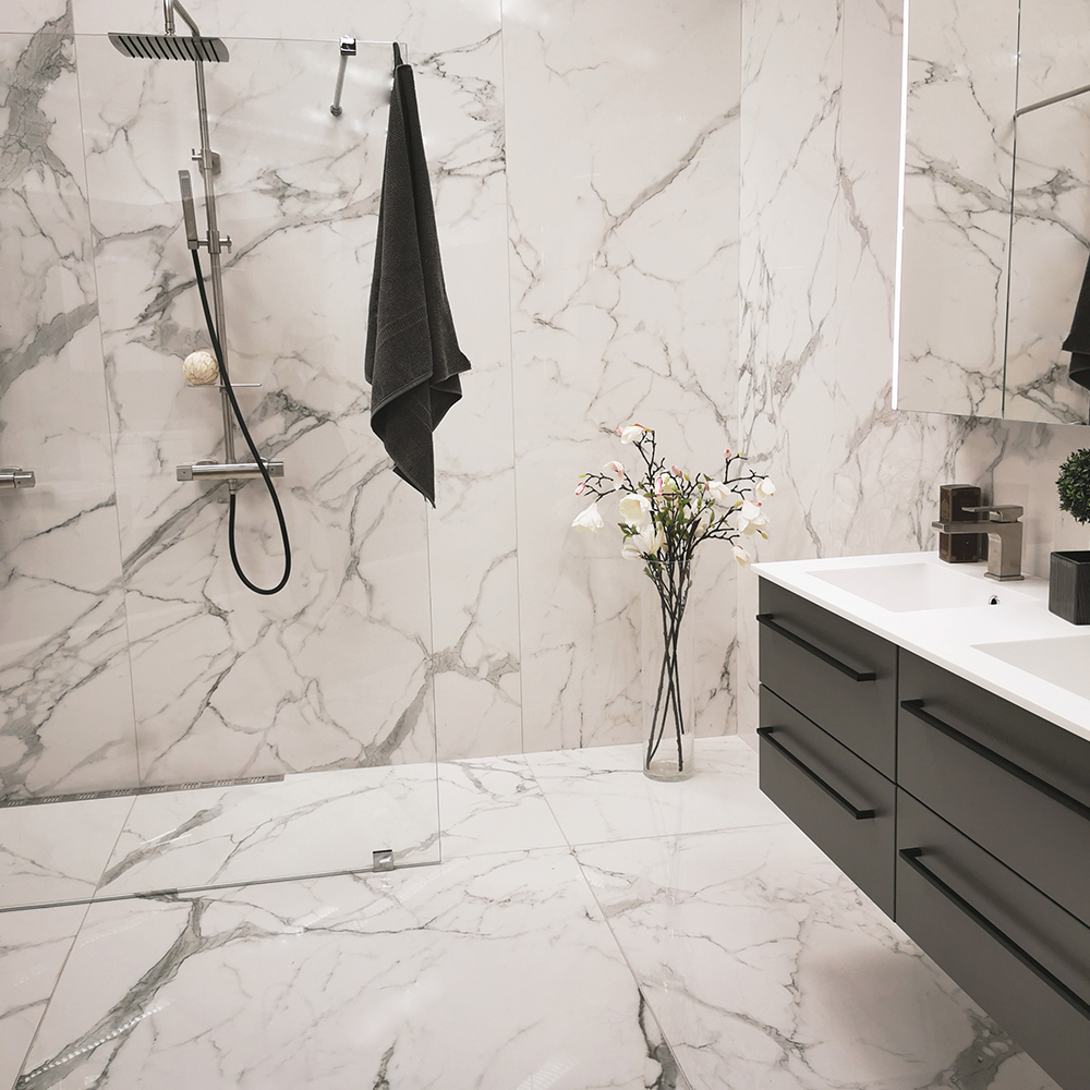 Klinker Ceramiche Keope Elements Lux Calacatta Hvit 60x60 cm
