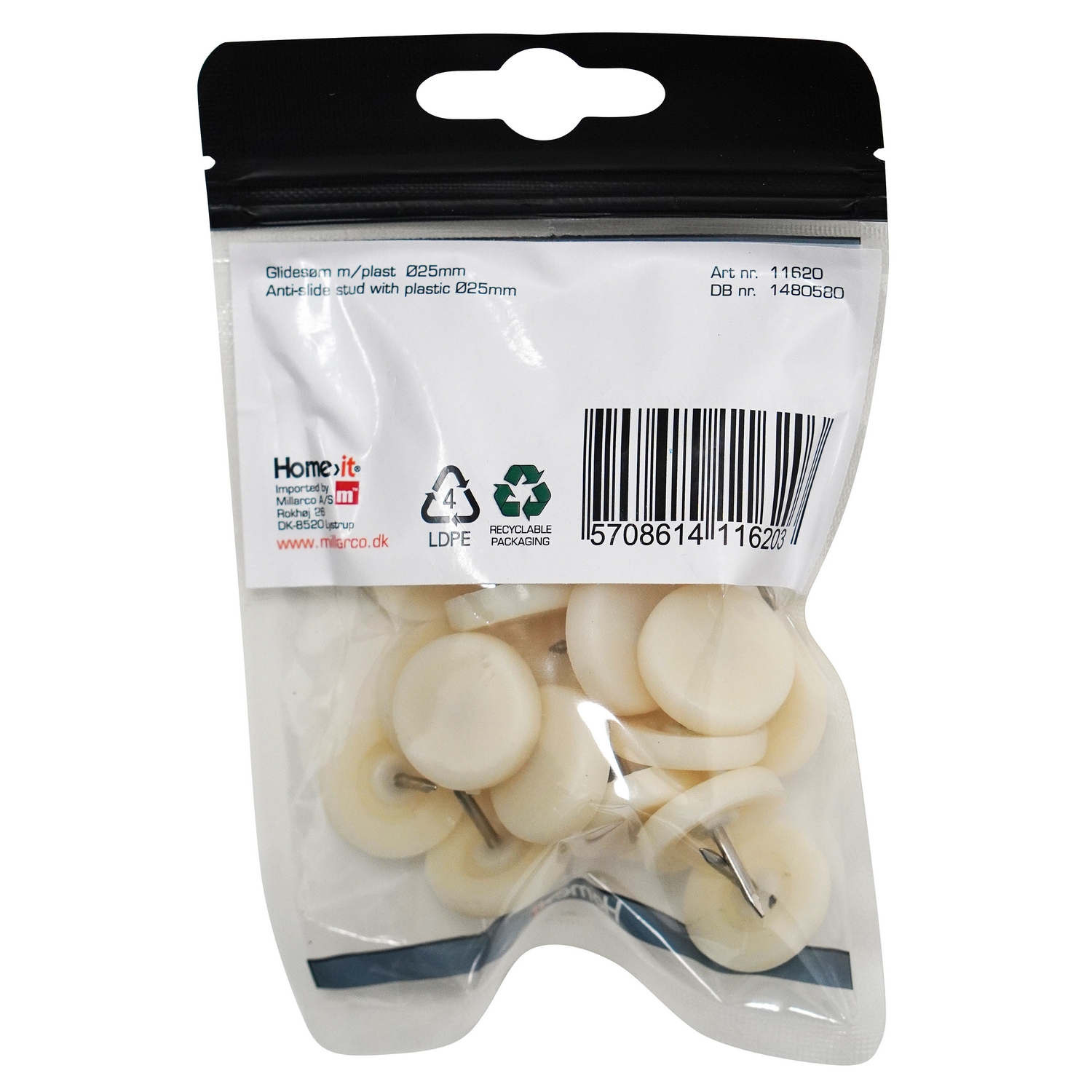 Glidesøm Home it med Plast