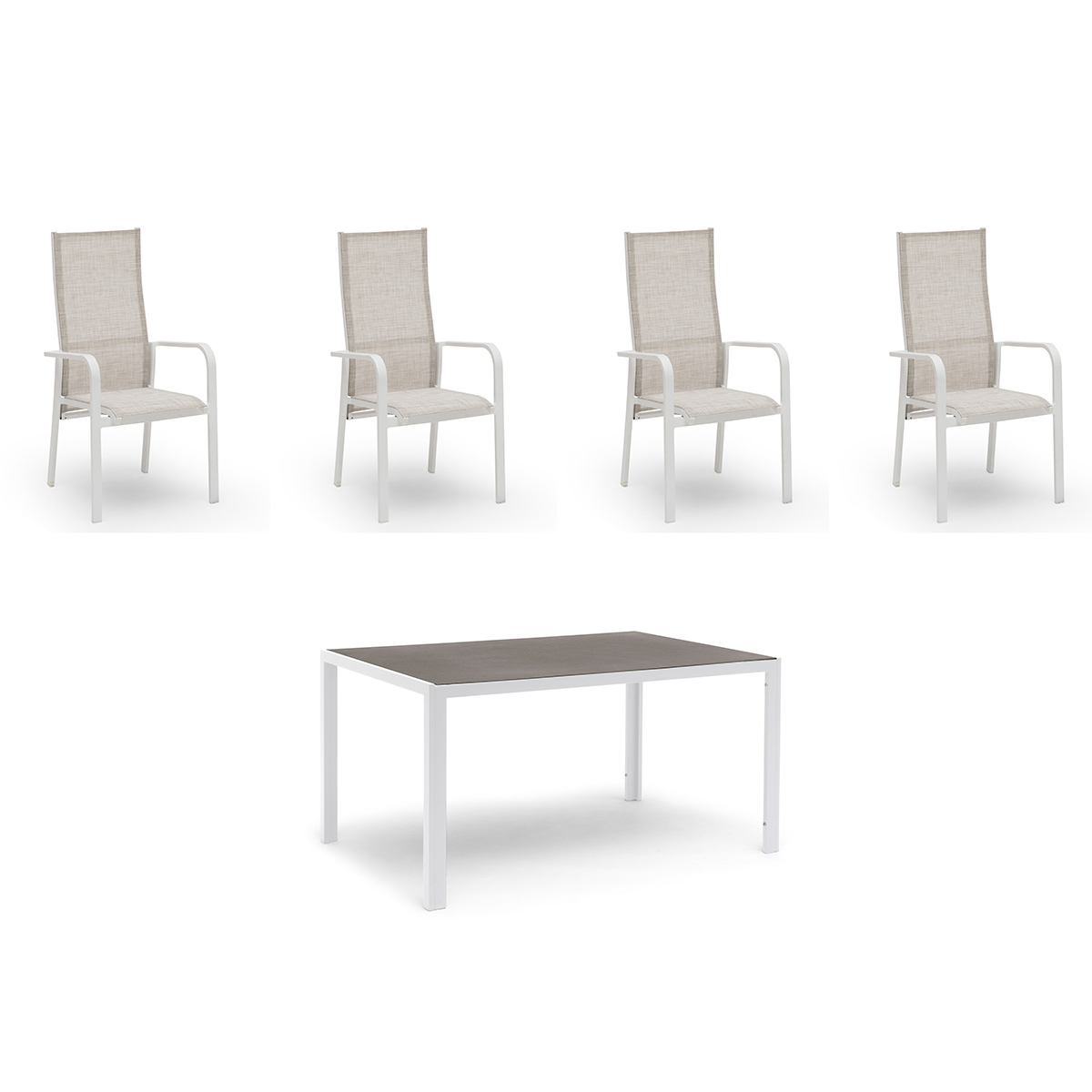 Spisegruppe Hage Hillerstorp Hånger 4stk Posisjonstoler med Hagebord 90x140 cm