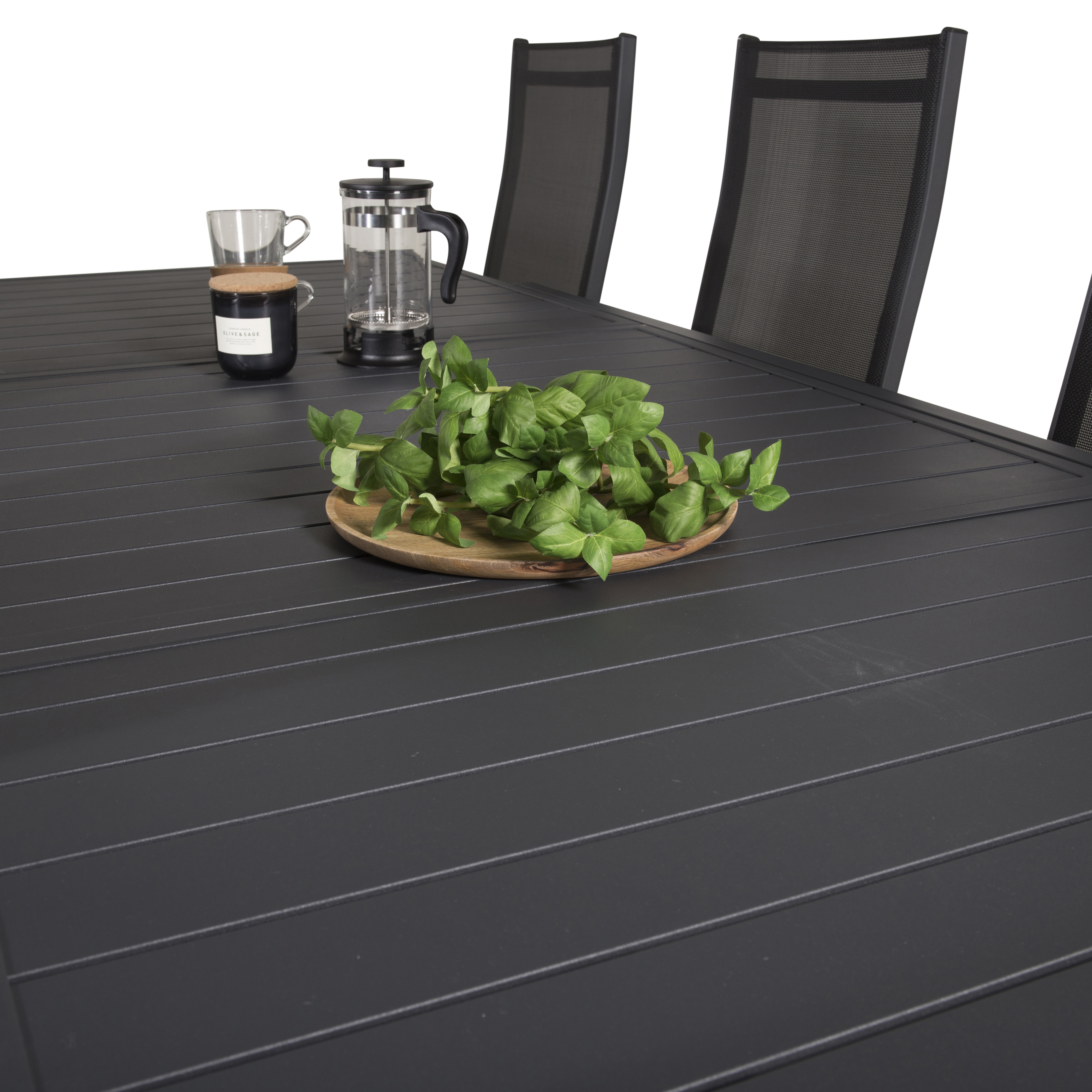 Spisegruppe Venture Home Madrid 160/240 med 8 Copacabana Stoler
