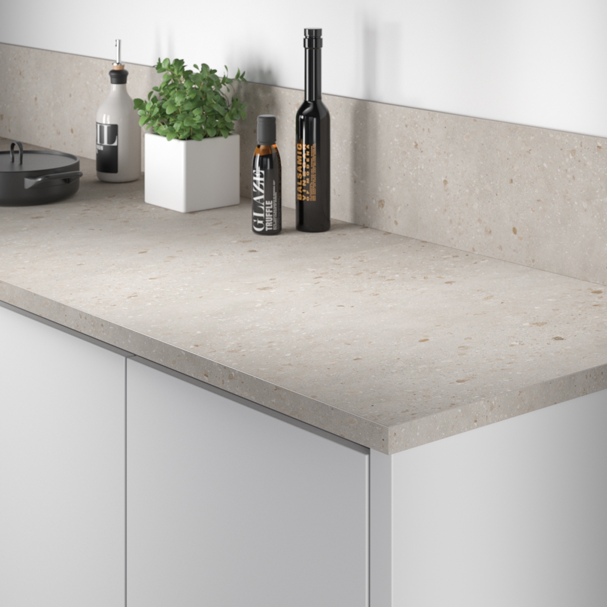 Kantlist Fibo til Benkeplate Terrazzo Warm 619