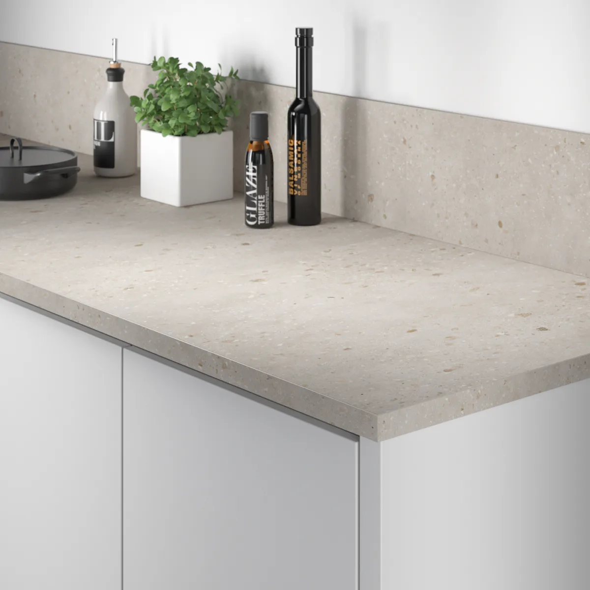 Benkeplate Fibo Laminat 619 Terrazzo Warm