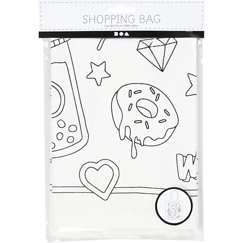 Mulepose Creativ Company Hvit 38x42 cm 130 g 1 stk/1 stk