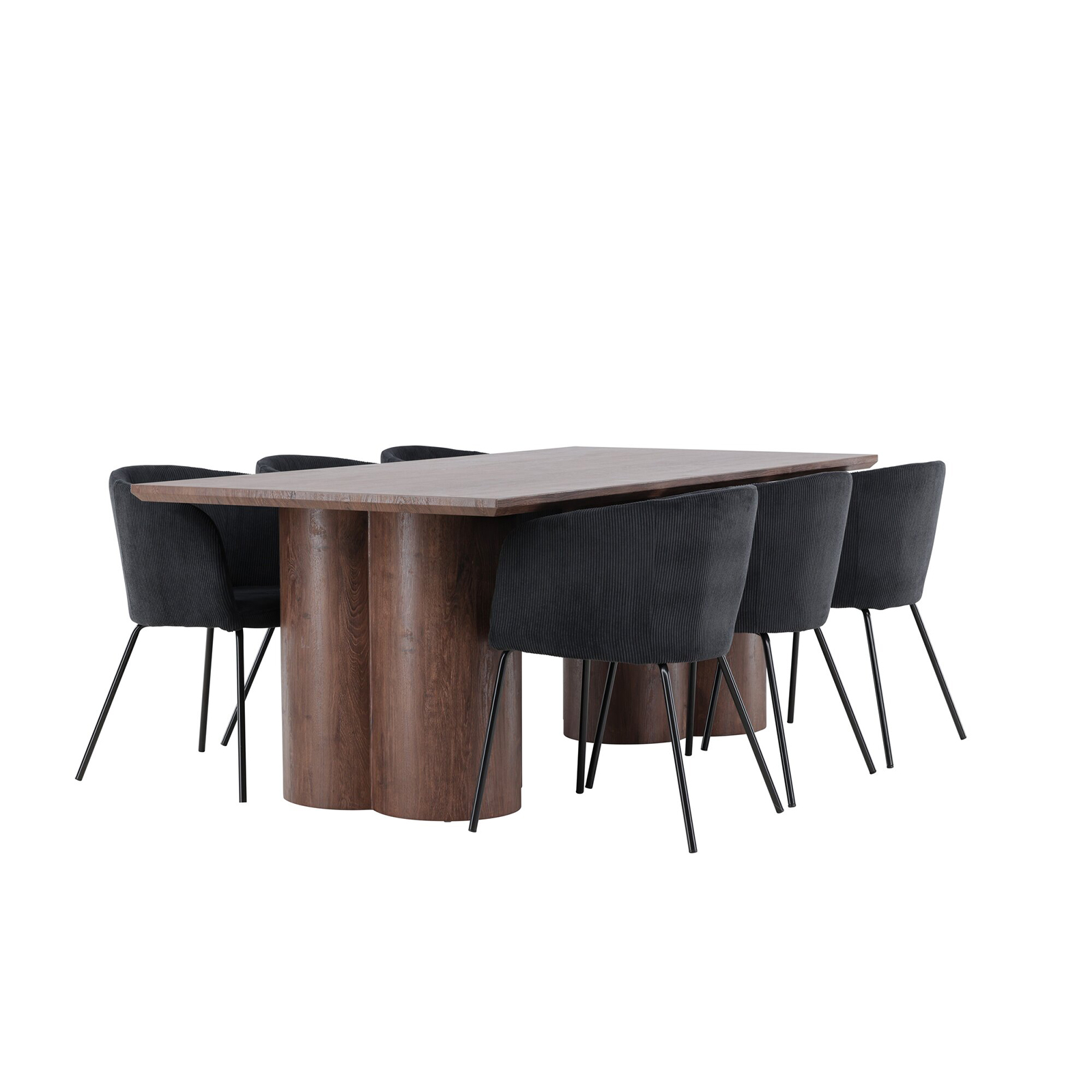 Spisegruppe Venture Home Olivia 210 med 6 stk Berit Stoler