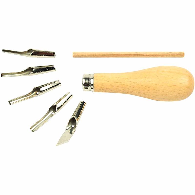 Linoleumsett Creativ Company 5 Ass/1 Sett