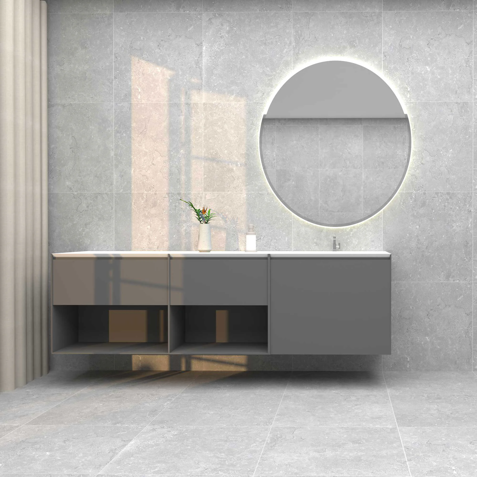 Klinker Coem Ceramiche Lagos Lysgrå 60x60 cm Matt