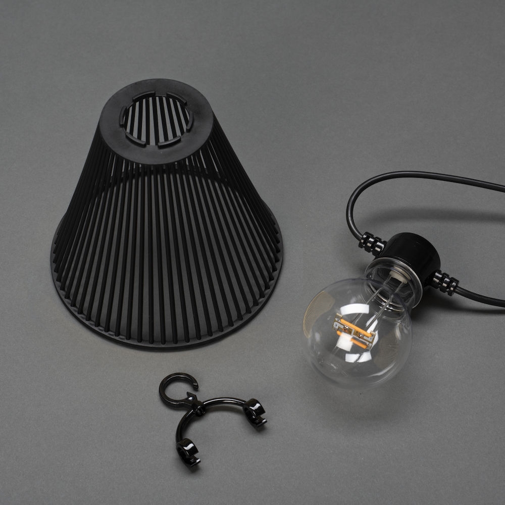 Tilleggslenke Gnosjö Konstsmide E27 10 Amber LED Skjermer