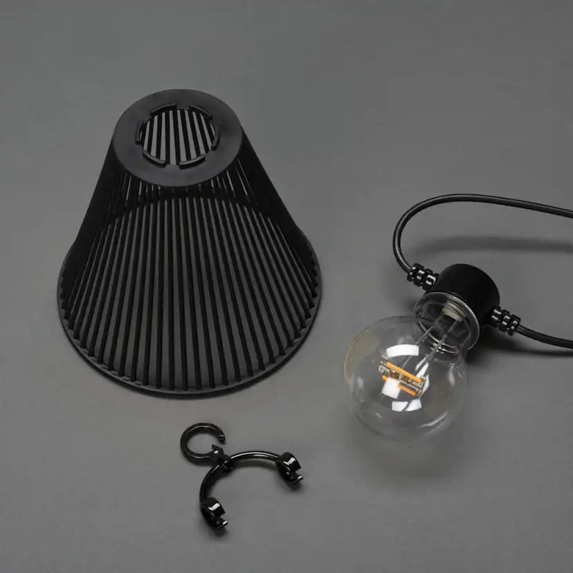 Tilleggslenke Gnosjö Konstsmide E27 10 Amber LED Skjermer
