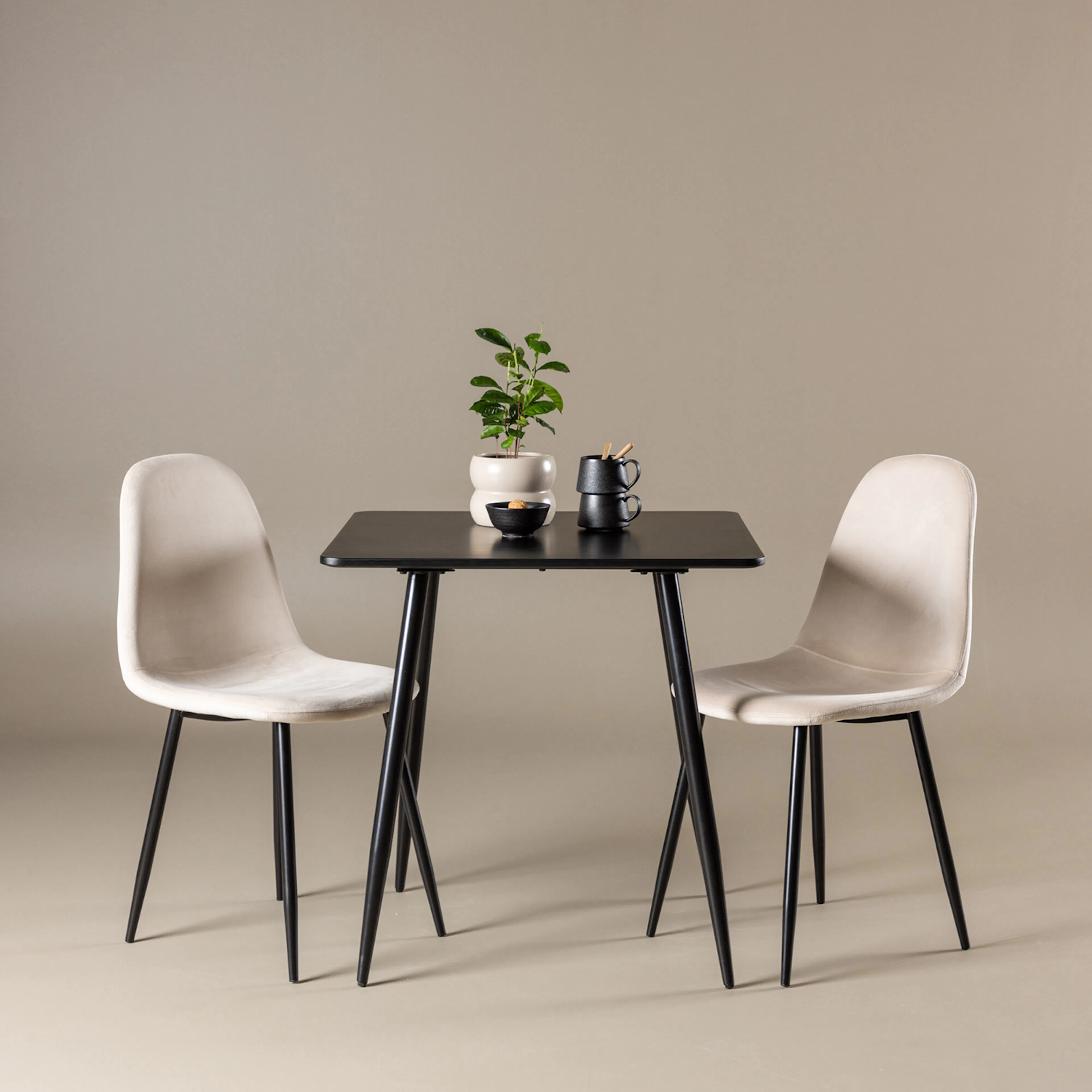 Svart/Beige