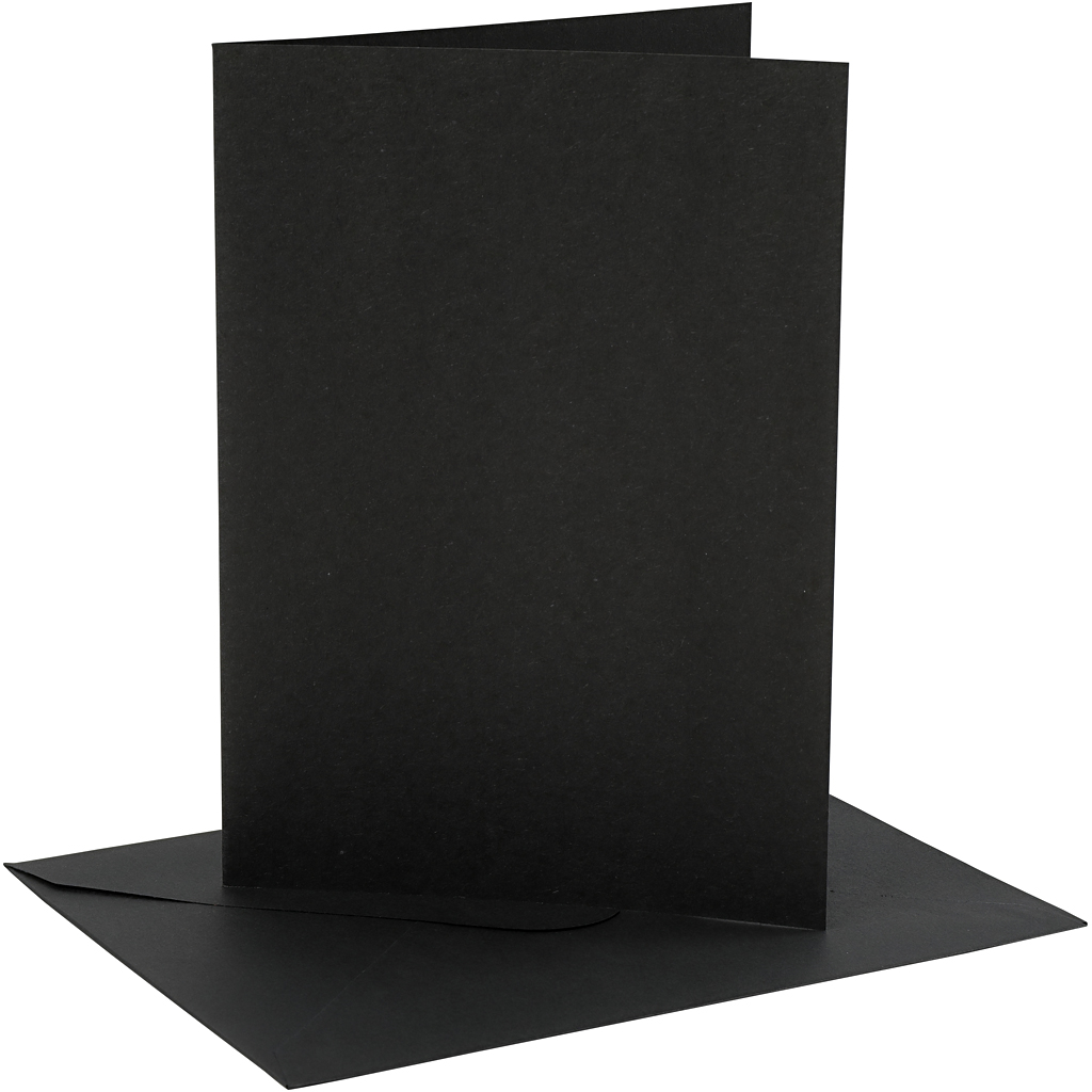 Kort Creativ Company og Konvolutt Kortstr 12,7x17,8 cm Konvstr 13,3x18,5 cm 4 sett/1 Pk