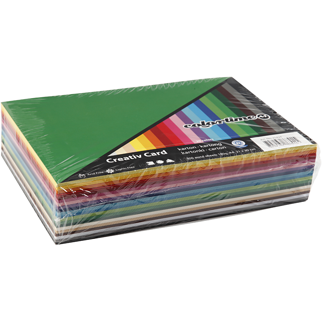 Kartong Creativ Company Ass Farger A4 210x297 mm 1 Pk