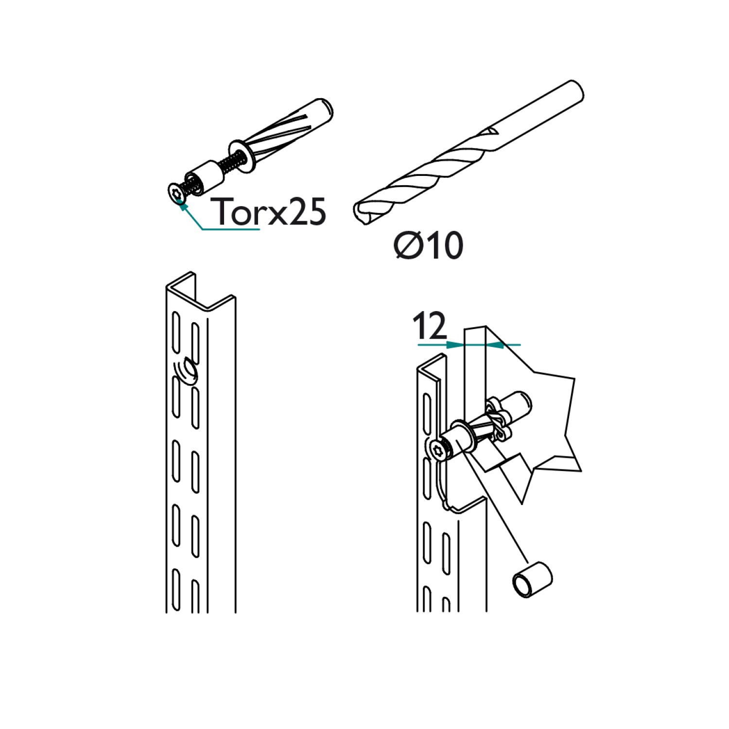 Utvidelsesplugg Lundbergs for Enkelgips Wide 4-Pk