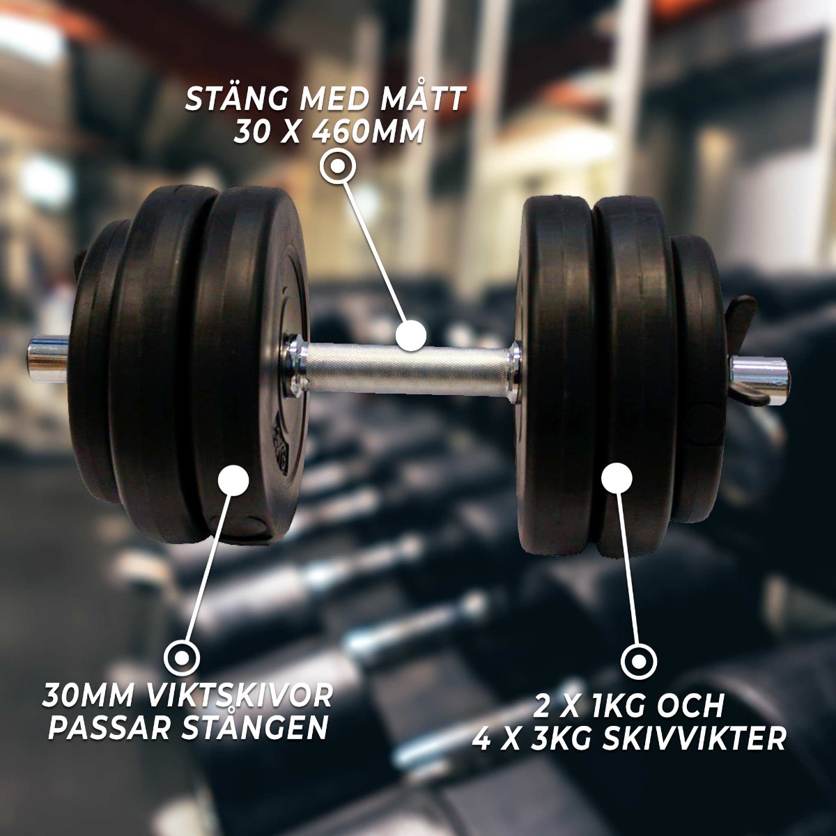 Manual Fitn Shape 15 kg justerbar