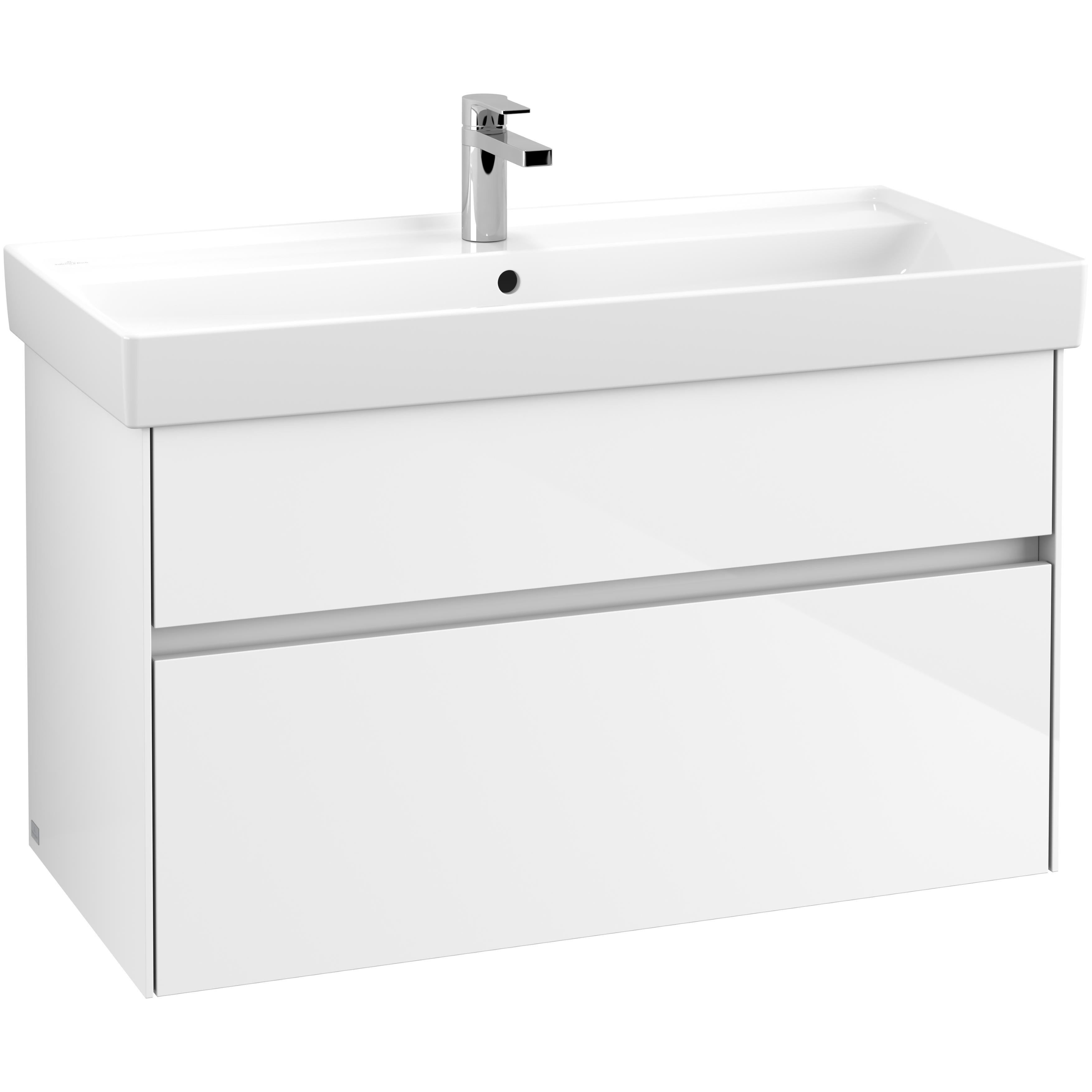 Tvättställsskåp Villeroy & Boch Collaro med 2 Lådor för Inbyggt Skåpstvättställ | badrum - badrumsmobler - tvattstallsskap-och-kommod | KakelKungen