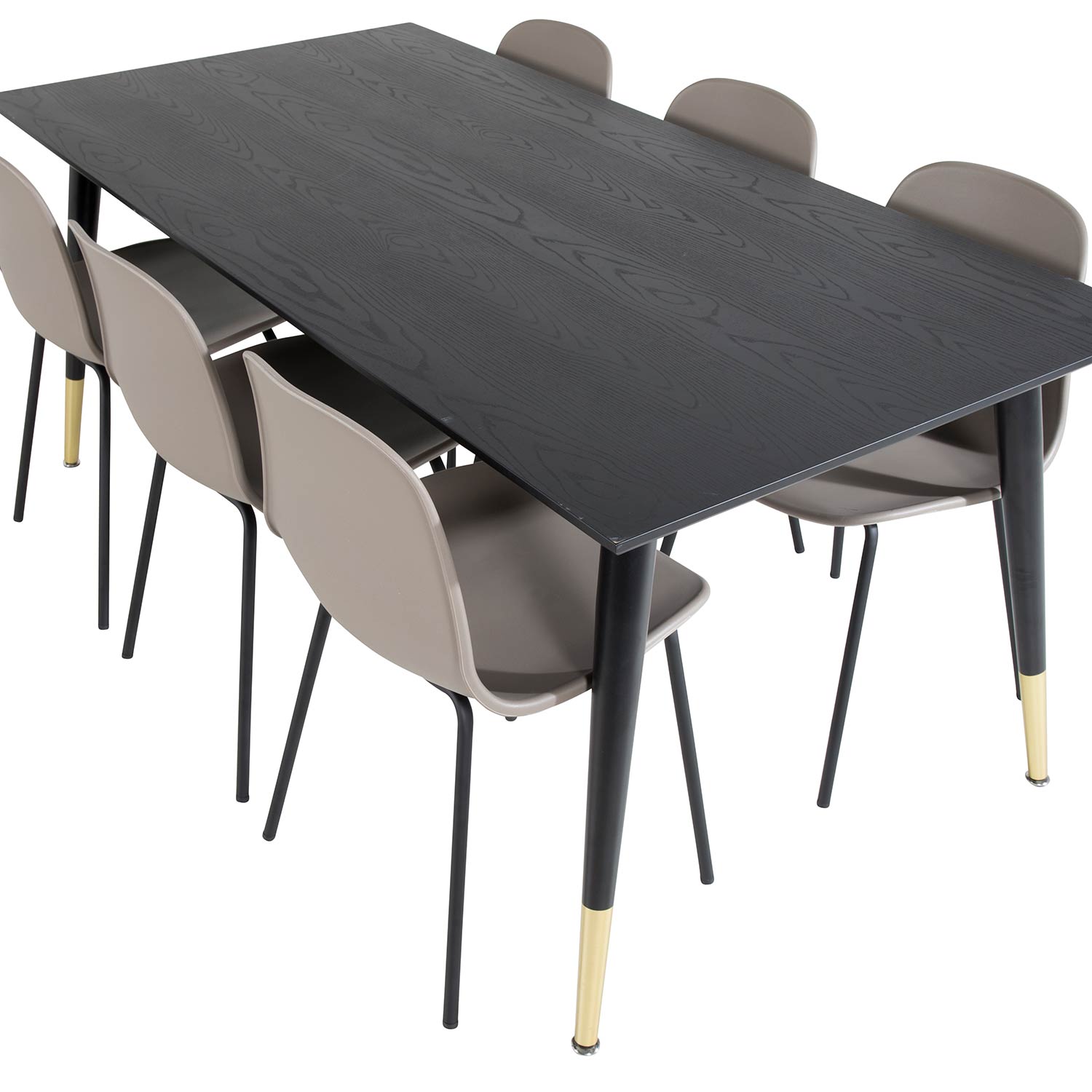 Spisegruppe Venture Home Dipp med 6 Arctic Stoler
