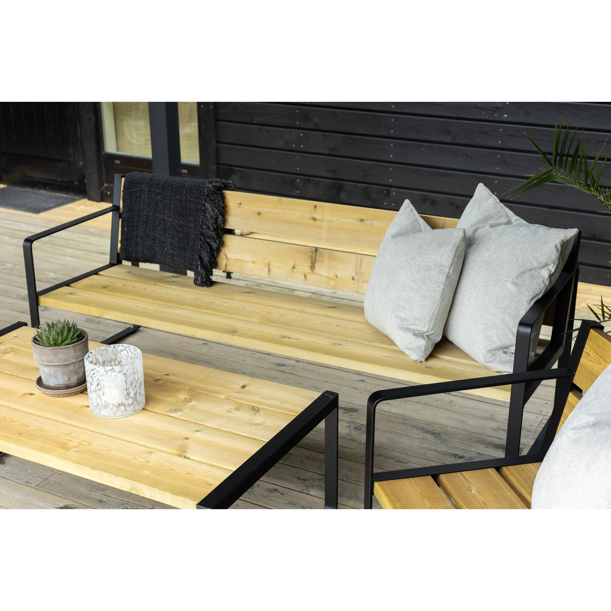 Bord Jabo Vansjön med 2stk Gavler Sort