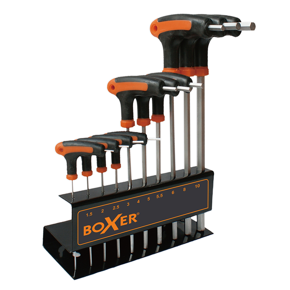 Unbraco T-nøkkelsett Boxer 10 Størrelser