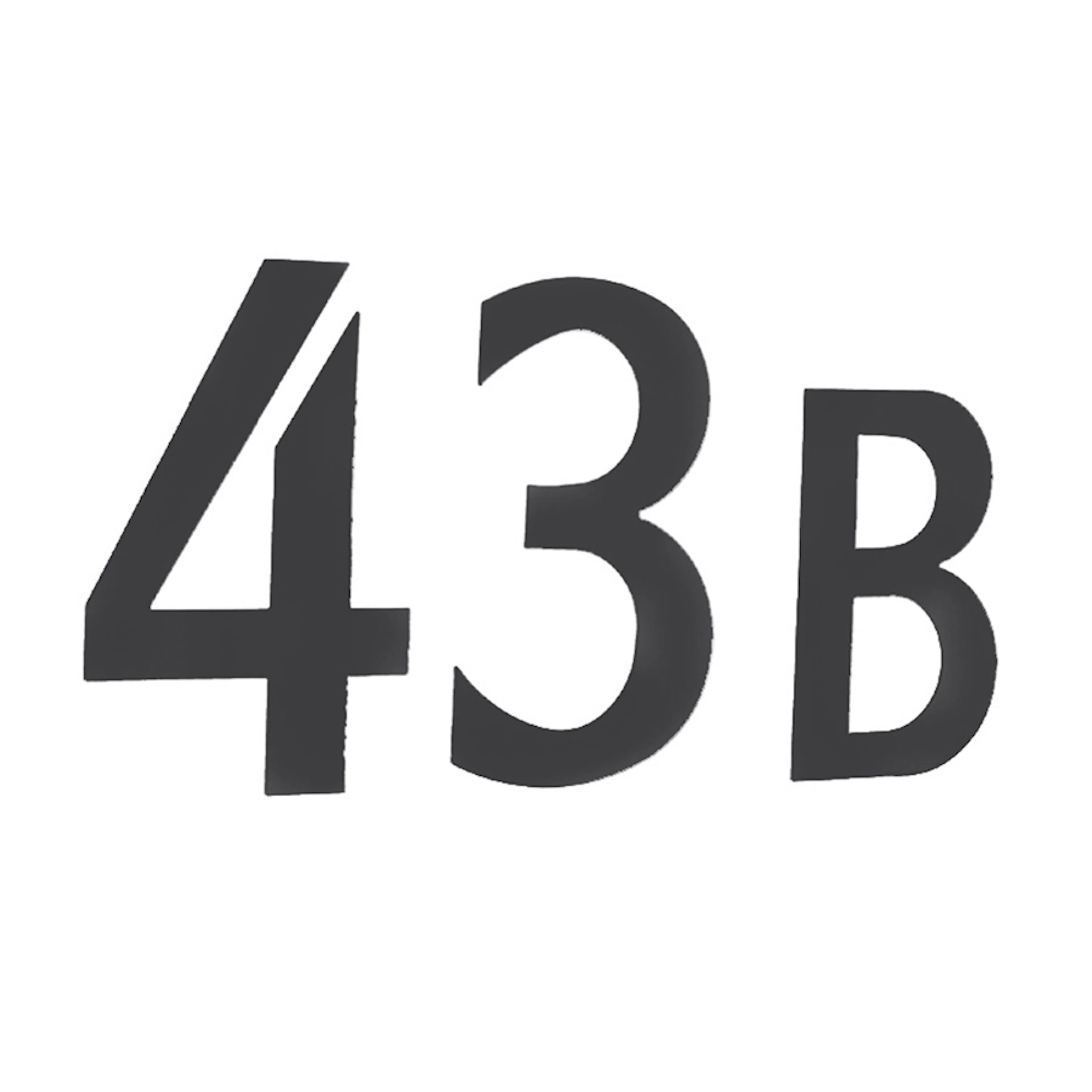 Postkassenummer Beslagsboden Svart Rustfritt Stål