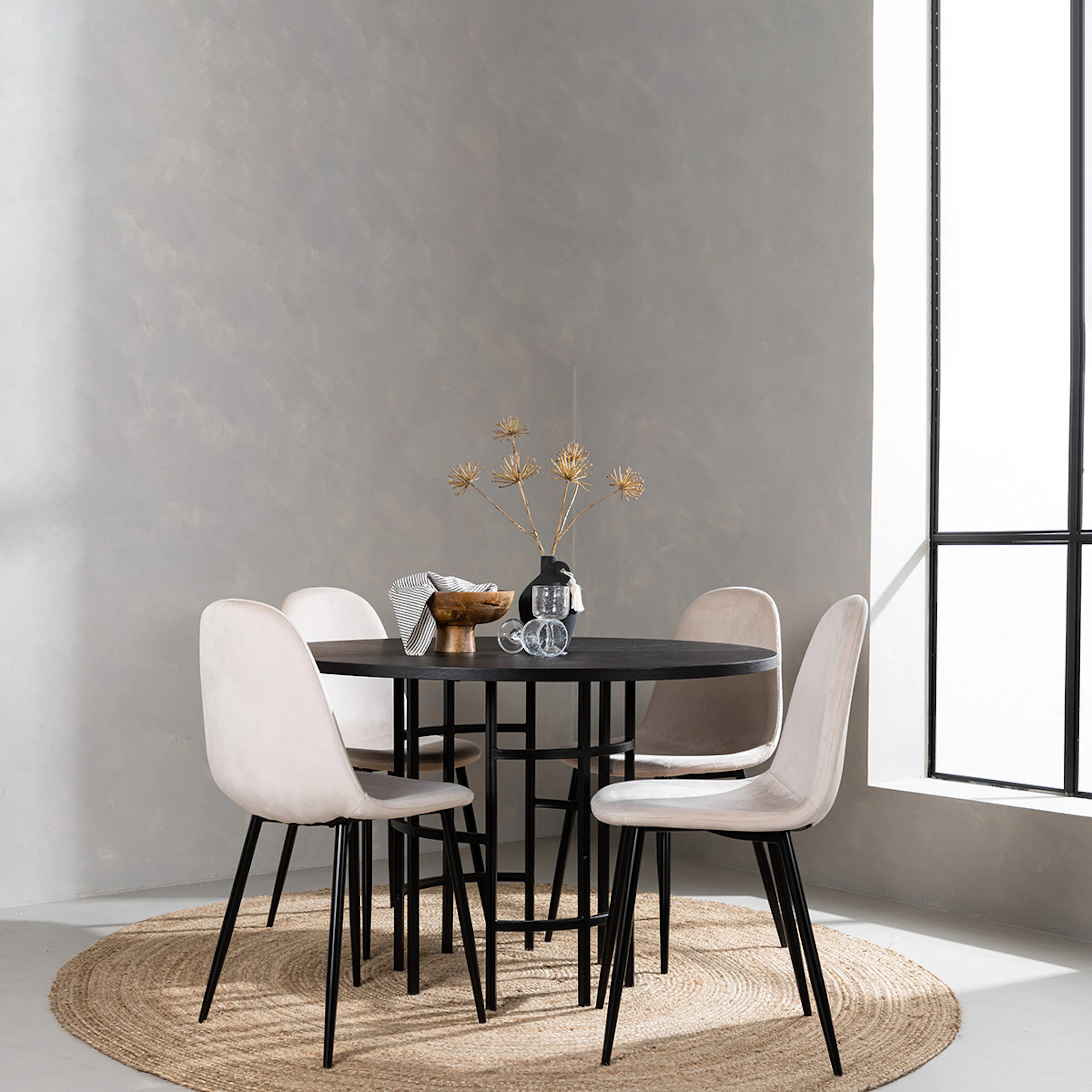 Beige/Svart