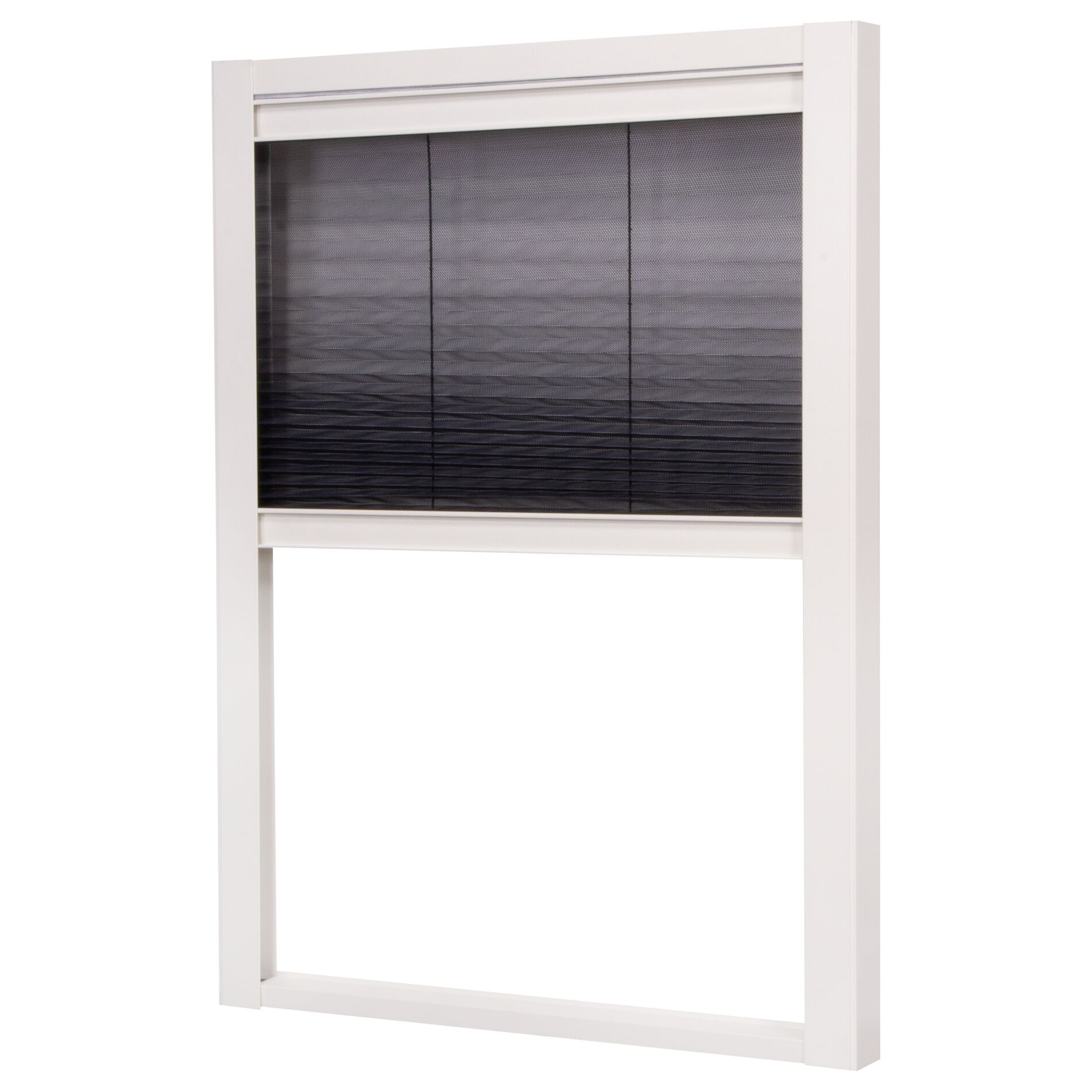 Insektsnett Lundbergs Plissert Duo Vindu 1230X1600  mm Hvit