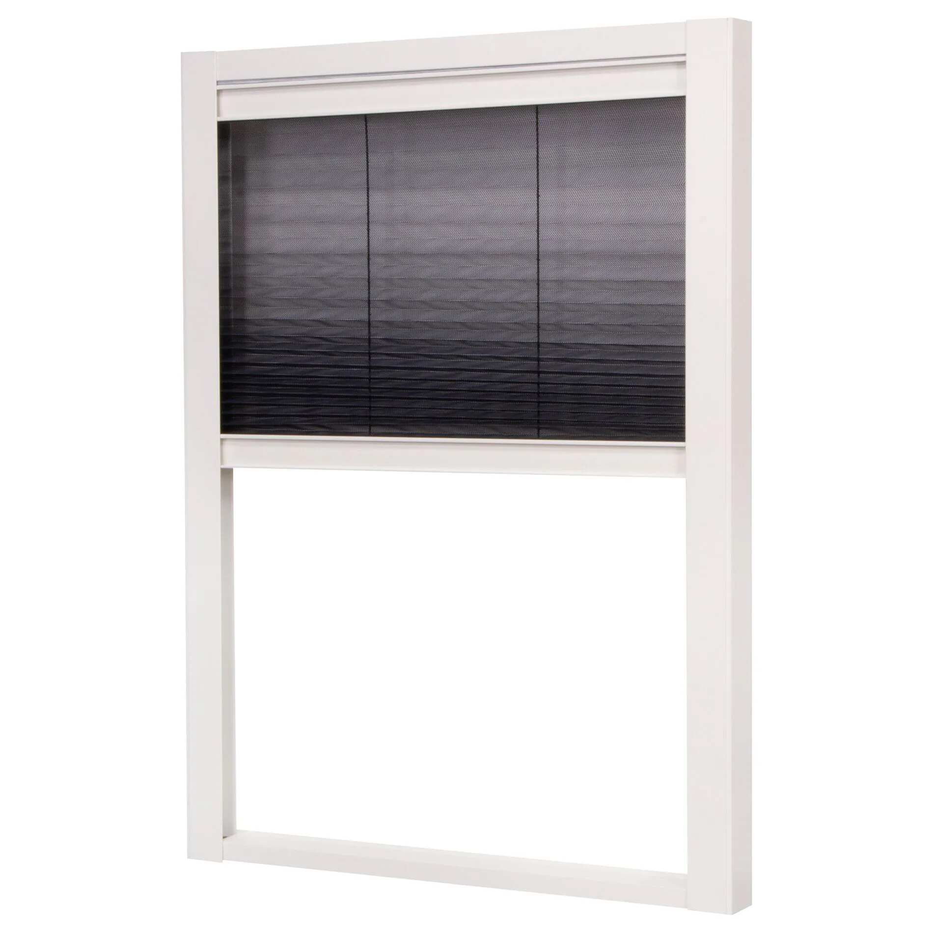 Insektsnett Lundbergs Plissert Duo Vindu 1230X1600 mm Hvit