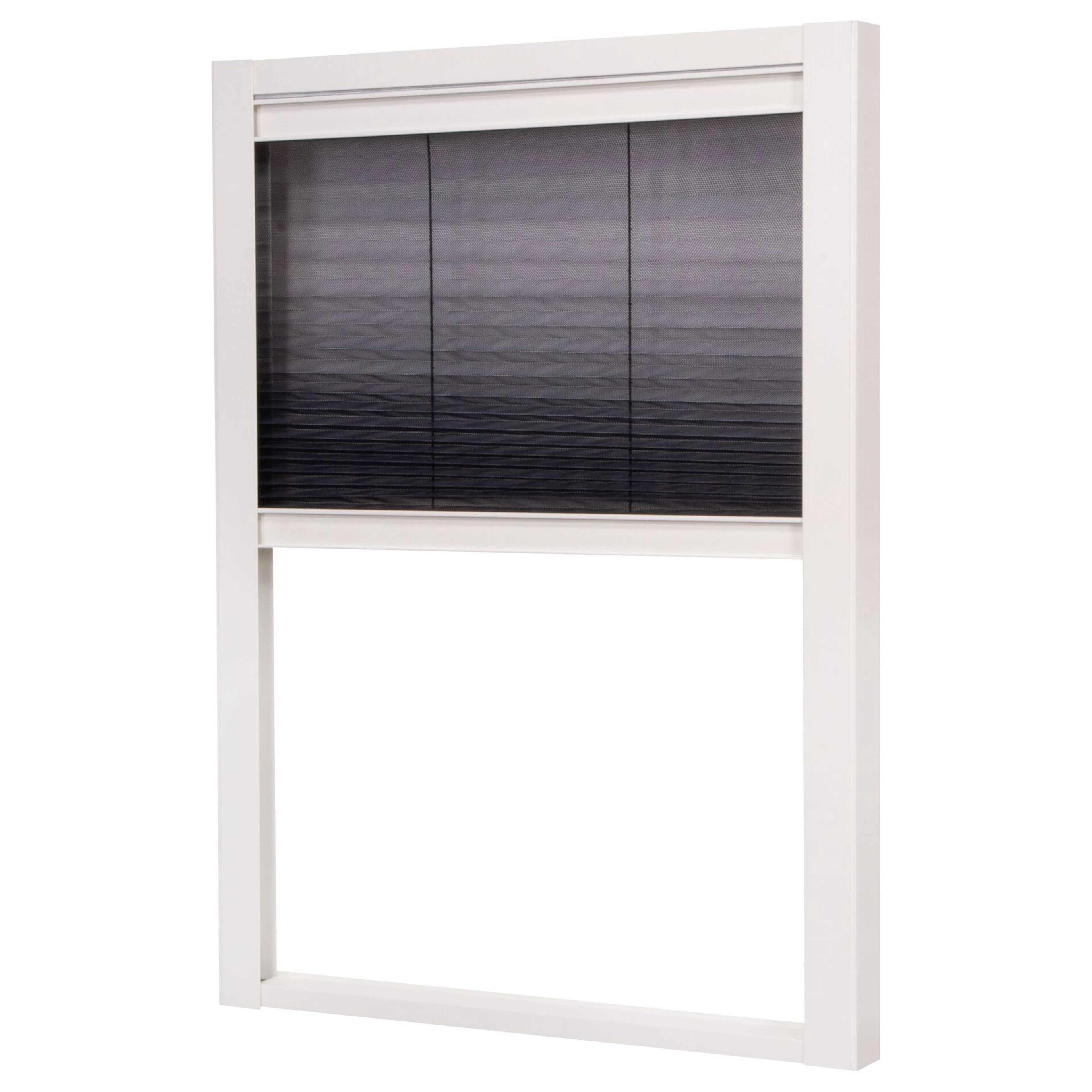 Insektsnett Lundbergs Plissert Duo Vindu 1230X1600  mm Hvit