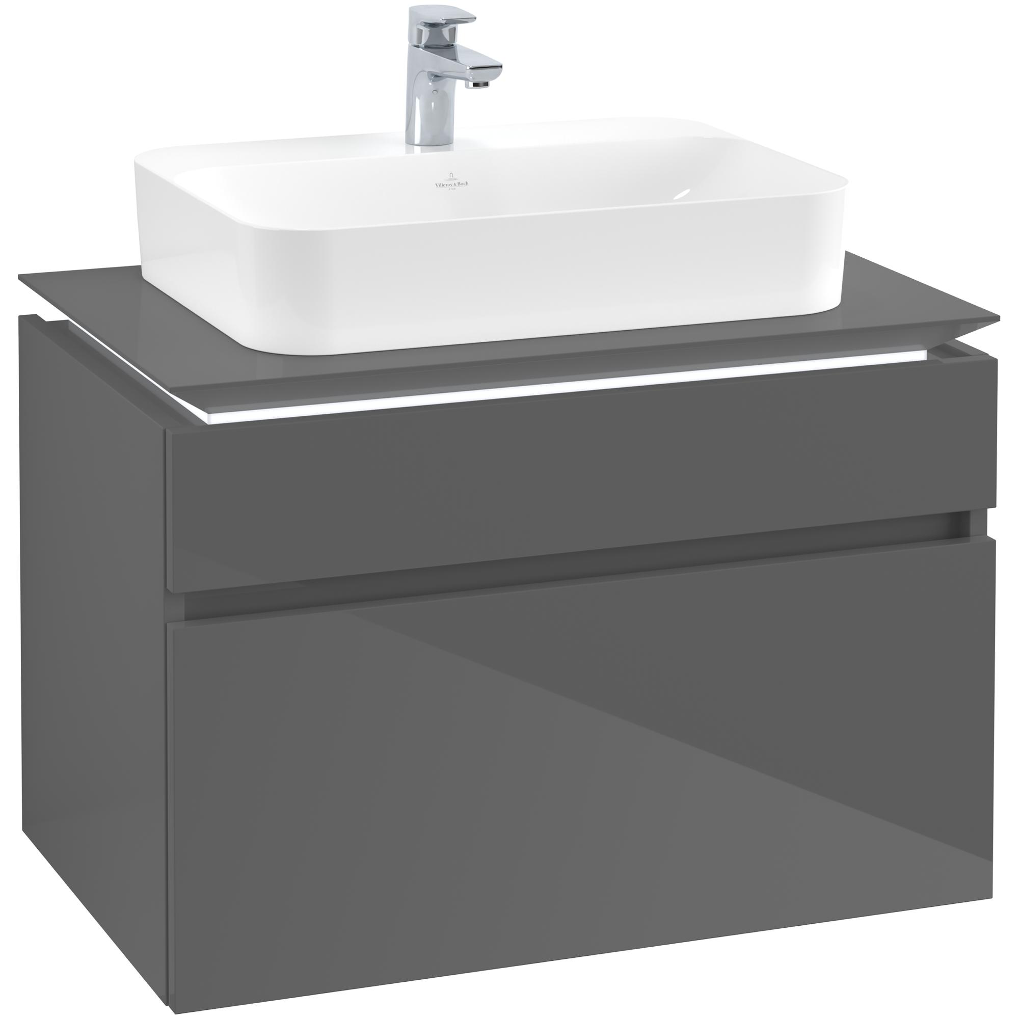 Tvättställsskåp Villeroy & Boch Legato med 2 Lådor för Ytmonterat Tvättställ från Finion & Memento | badrum - badrumsmobler - tvattstallsskap-och-kommod | KakelKungen