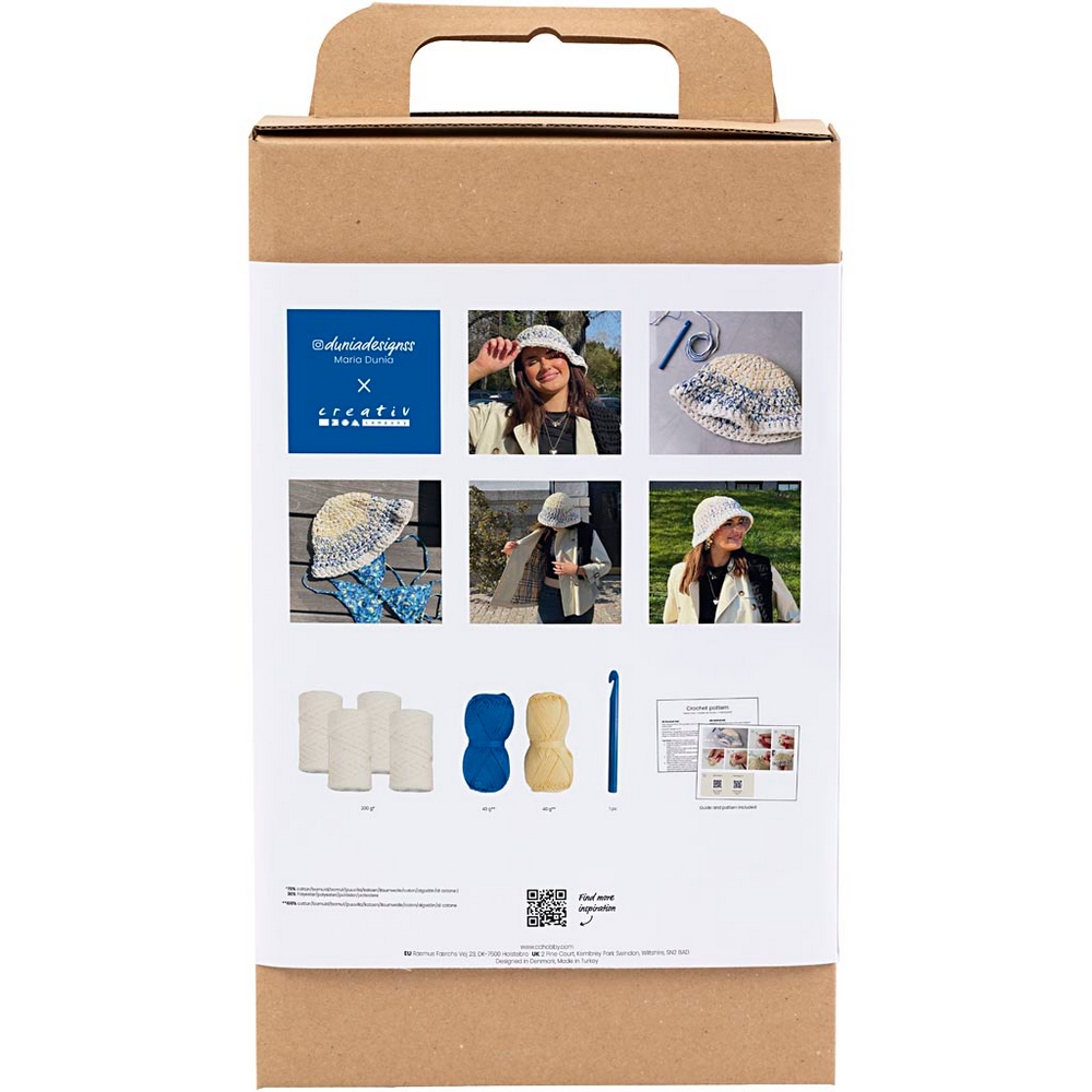 Hobbysett Creativ Company DIY Kit Bøttehatt Hekling