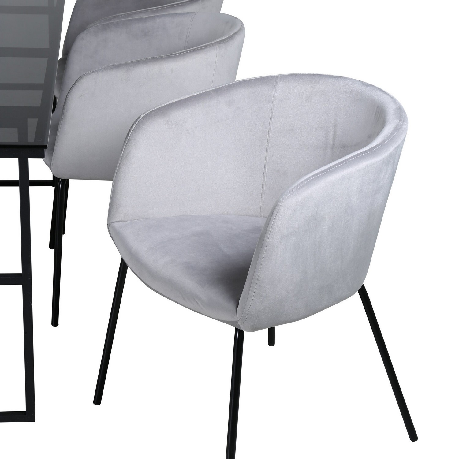 Spisegruppe Venture Home Lund med 6 Bergen Stoler