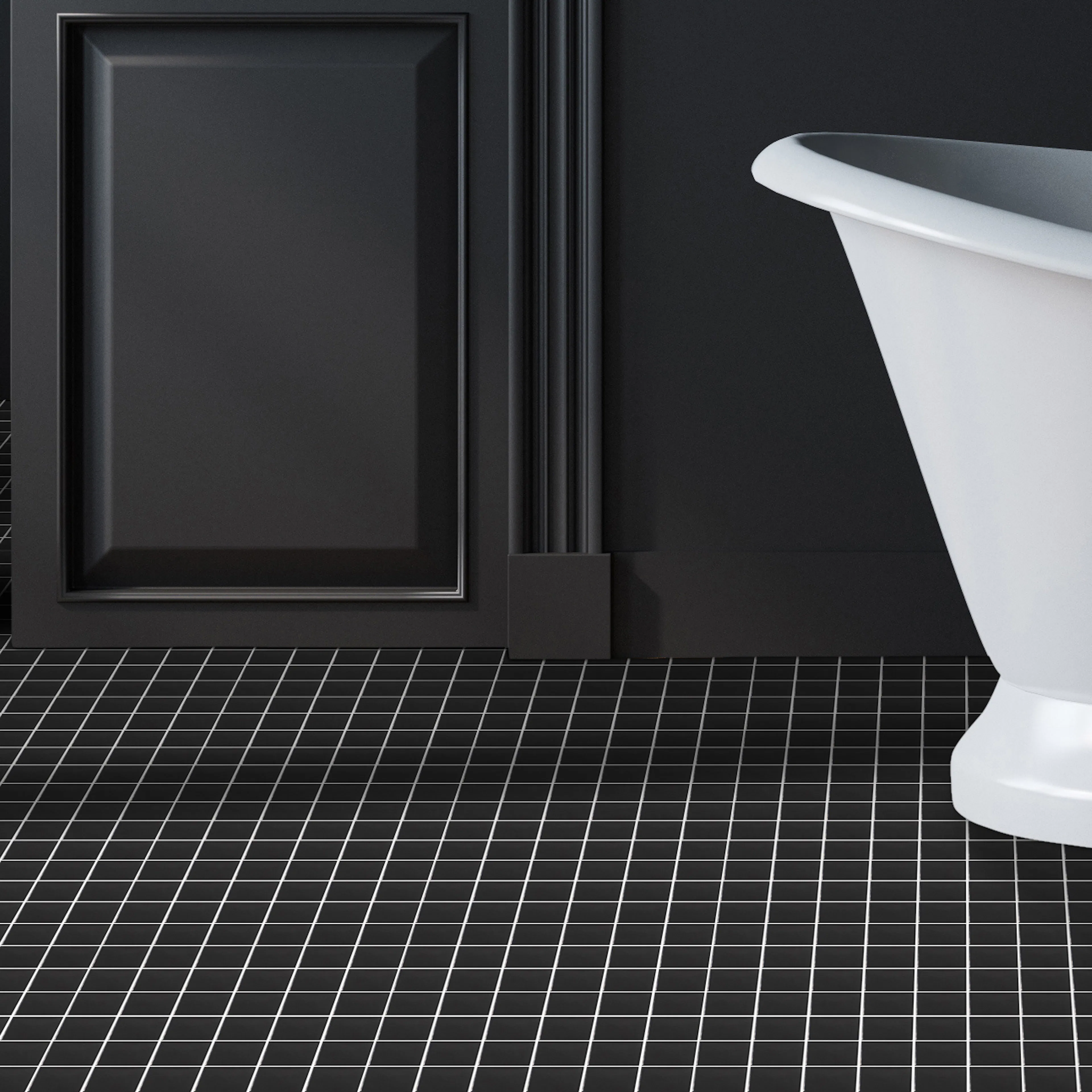KlinkerMosaikk Arredo Titan Sort Blank 5x5 cm