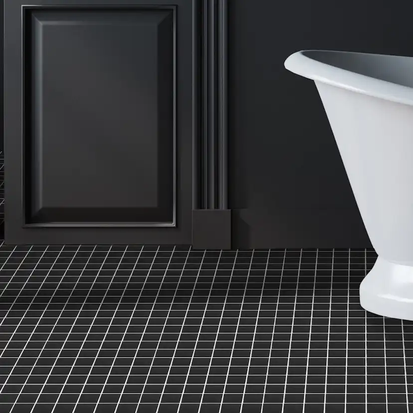 KlinkerMosaikk Arredo Titan Sort Blank 5x5 cm