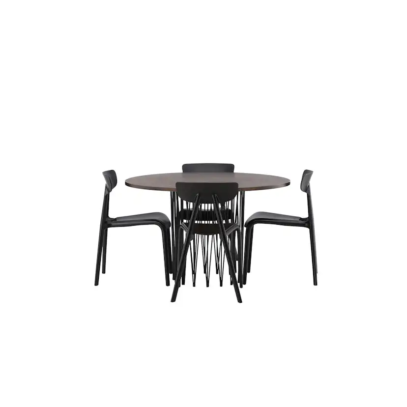 Spisegruppe furniture/fashion Stone med 4 Ursholmen Stoler