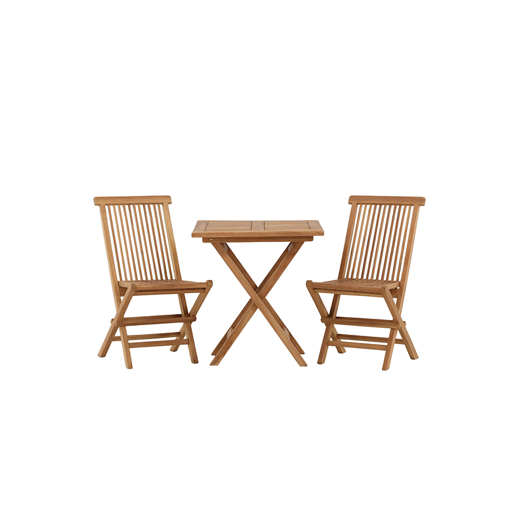 Cafégruppe Venture Home Kenya Klaffbord med 2 Kenya Stoler