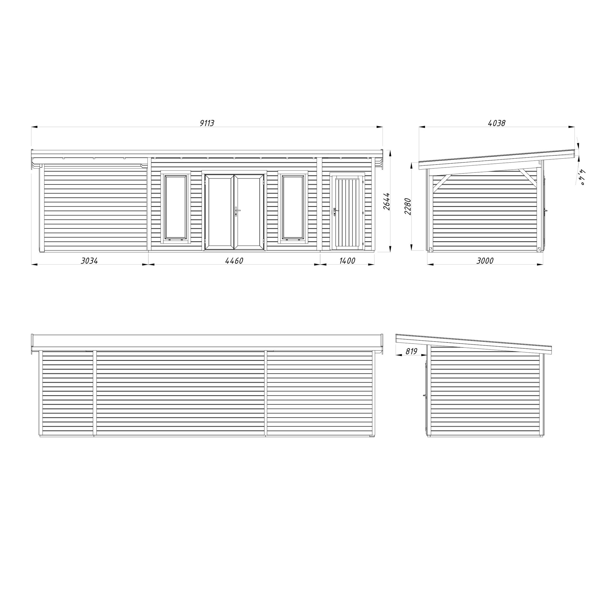 Hagestue Palmako Aurelia 25,6 m² (inv. 24,6 m²)