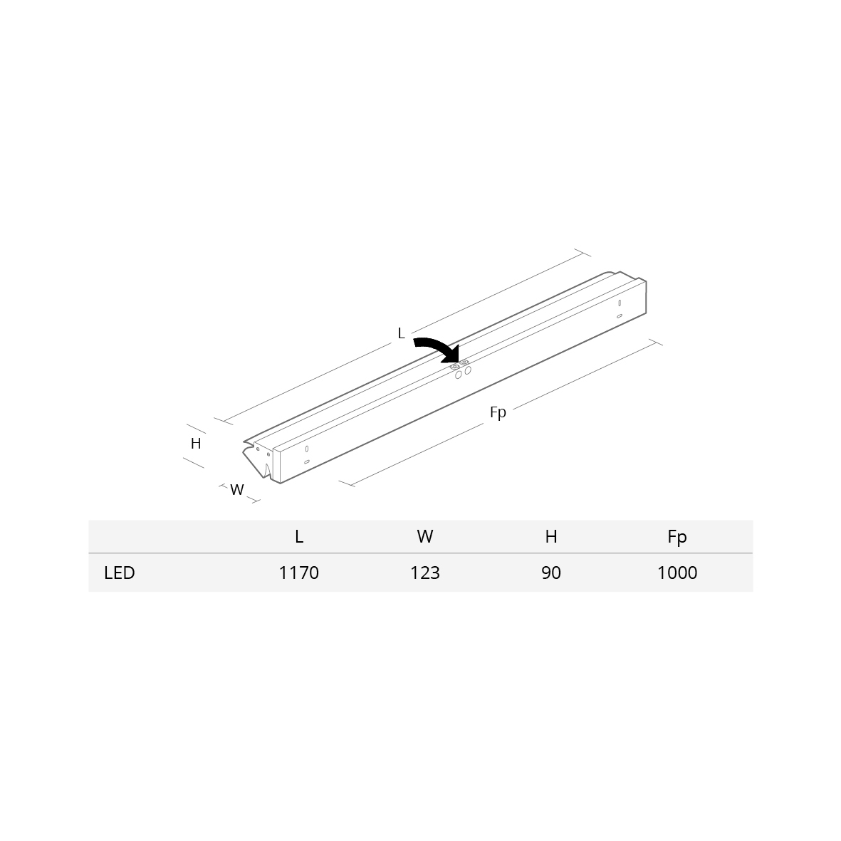 Veggarmatur SG ARMATUREN Linus 17W IP20 LED