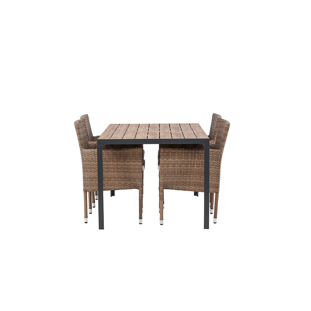 Spisegruppe Venture Home Break Bord med 4 Malina Stoler