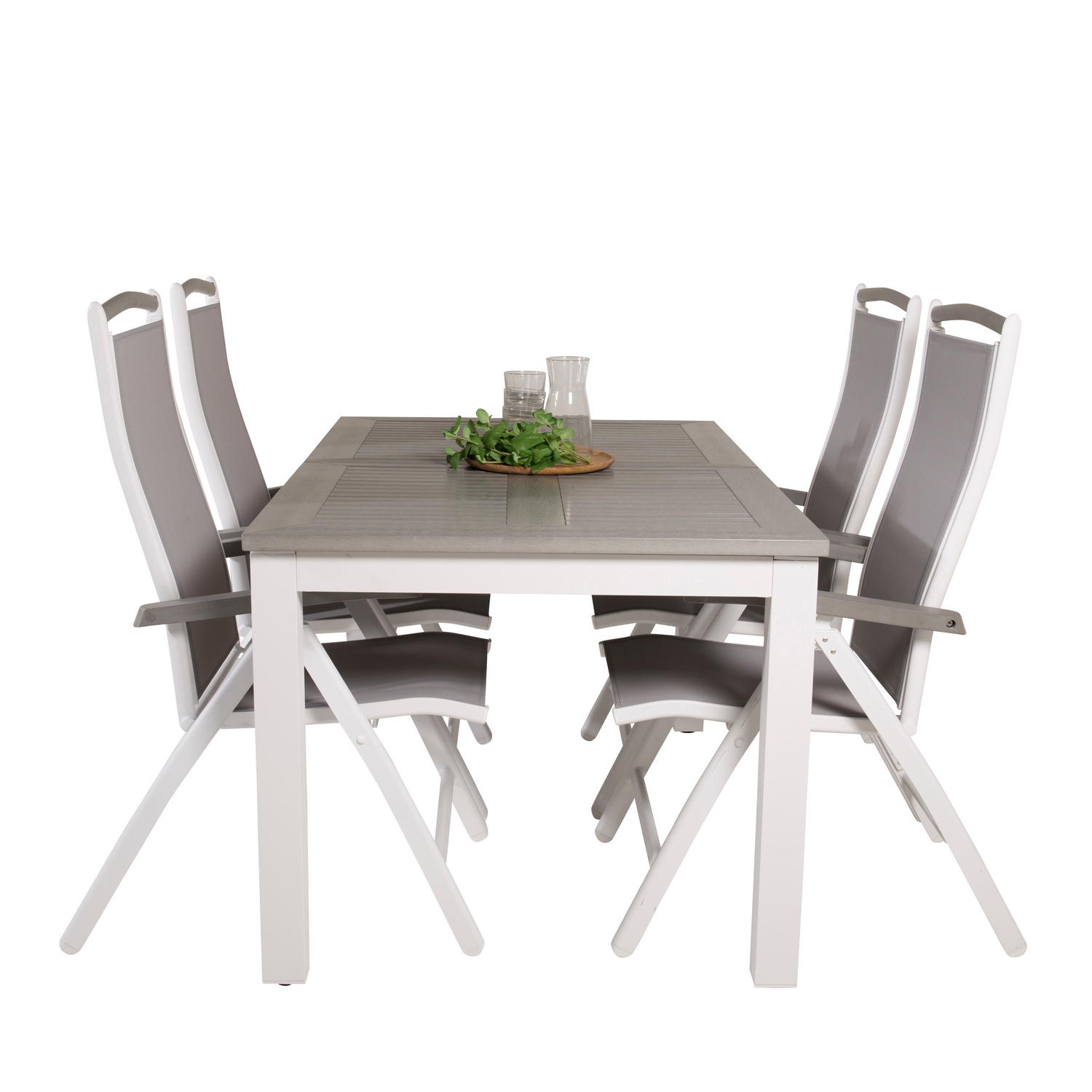 Spisegruppe Venture Home Aleyna 152/210 med 4 Stoler