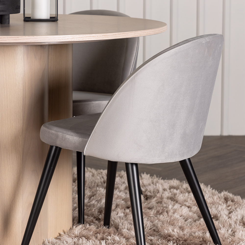 Spisegruppe Venture Home Olivia med 4 Velvet Stoler
