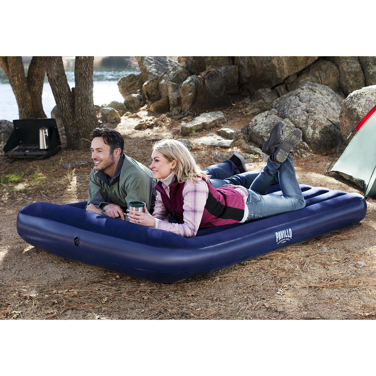 Oppblåsbar  Madrass Bestway Pavillo Tritech Airbed Queen